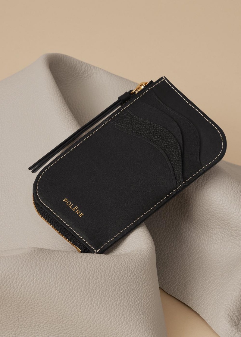 Polene Atla Card Holder Svarte | Norge_P89959