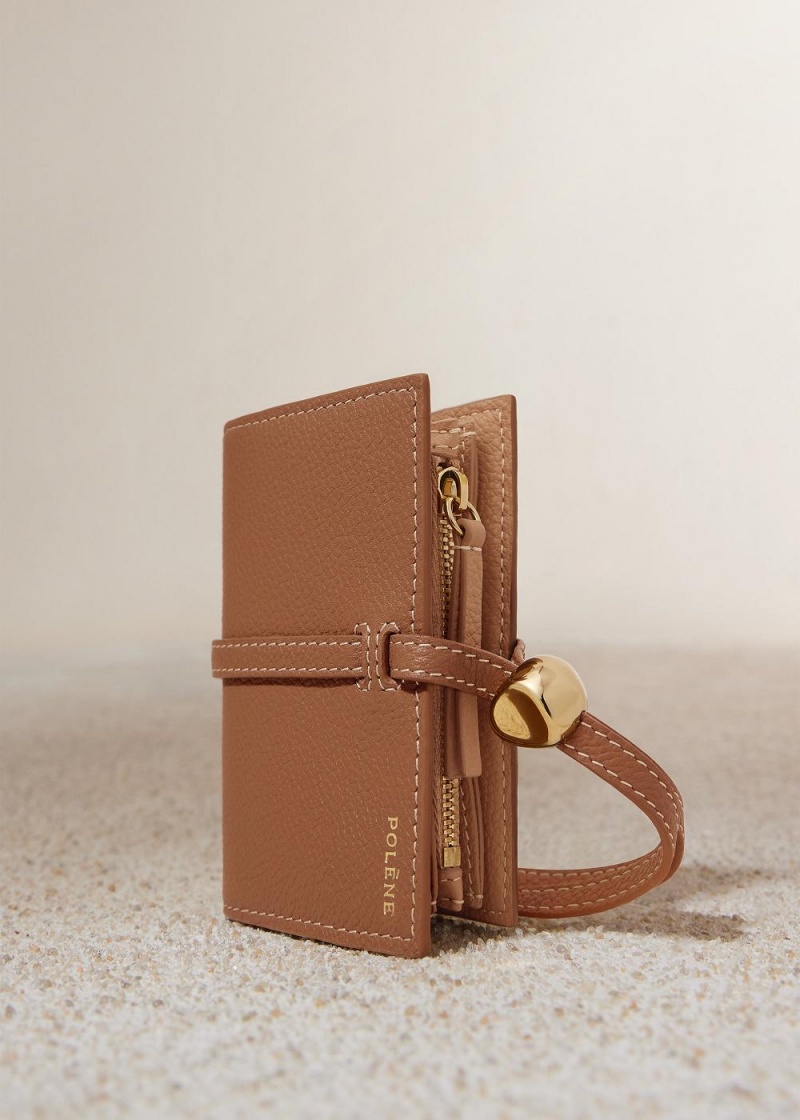 Polene Kayé Card Holder Brune | Norge_P25154