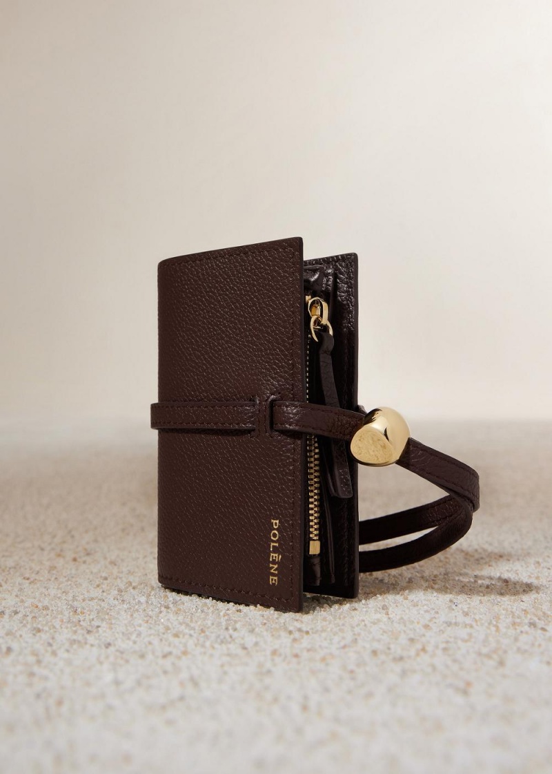 Polene Kayé Card Holder Brune | Norge_P40353