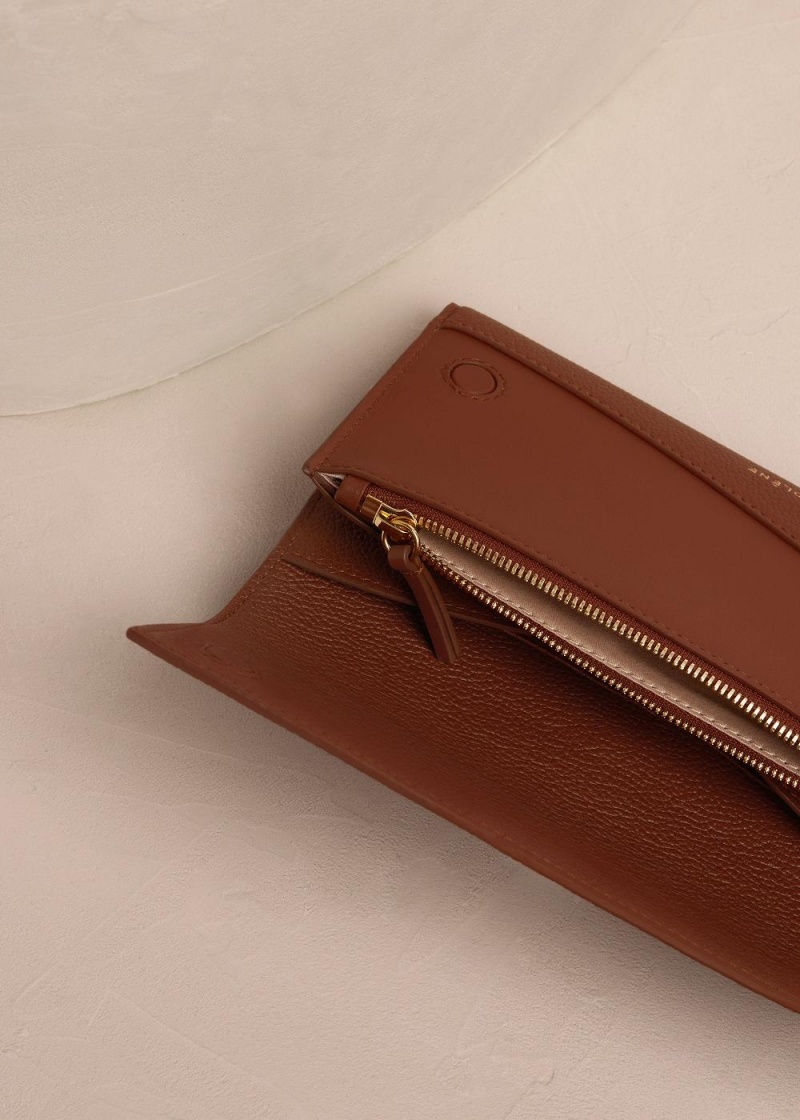 Polene Sierra Wallet Brune | Norge_P24020