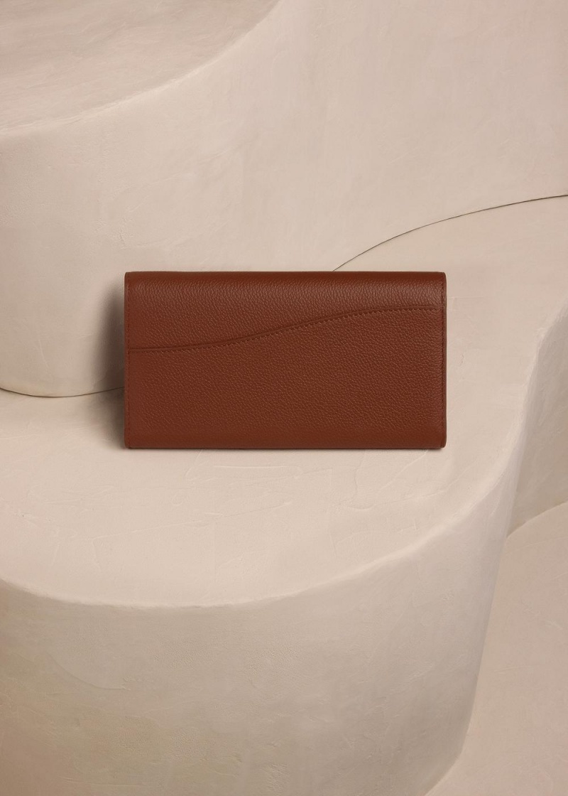 Polene Sierra Wallet Brune | Norge_P24020