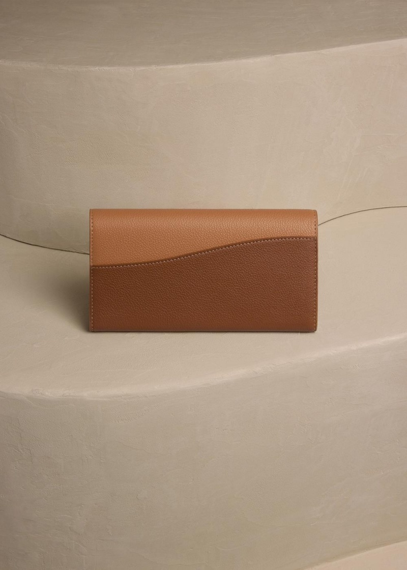 Polene Sierra Wallet Brune | Norge_P59906